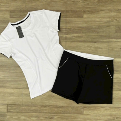 Quần Short Áo Thun Thể Thao Nữ Chơi Tennis Cầu Lông Chạy Bộ