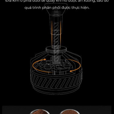 Combo dụng cụ pha espresso Diagonal line Series Feepie