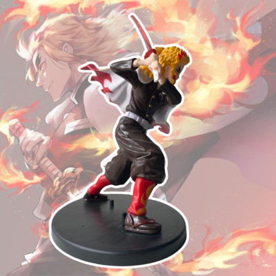 Mô hình Viêm Trụ Rengoku Trạng Thái Chiến Đấu 20Cm KINGFIGU Cao Cấp Thanh Gươm Diệt Quỷ Cao Cấp, Figure Kimetsu no Yaiba