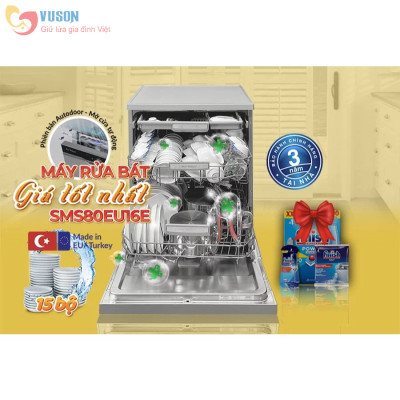 Máy rửa bát Eurosun SMS80EU16E - Hàng chính hãng