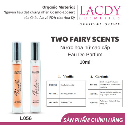 Bộ kit nước hoa nữ hương Vani và Dành Dành 2 FAIRY SCENTS  L056 (10ml x 10ml)