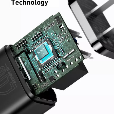 Bộ cốc cáp sạc nhanh Baseus 20W Si cho IP12, Củ sạc nhanh IP12 Baseus 20W Super Si Mini USB C hỗ trợ sạc nhanh QC3.0 PD - Hàng chính hãng