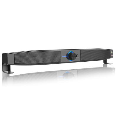 Loa được hỗ trợ bởi USB Rạp hát tại nhà - siêu trầm âm thanh nổi 5W với giắc cắm tai nghe micrô Hỗ trợ LINE IN Smalody Soundbar