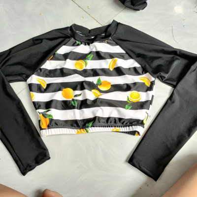 Đồ Bơi Đồ Tắm Biển Dài Tay Áo Croptop Che Nắng Chống Tia UV