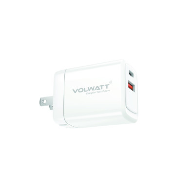 Củ sạc siêu nhanh Volwatt GE-35-C-M GaN 35W PD+QC Dual Ports - Hàng Chính Hãng Full Box