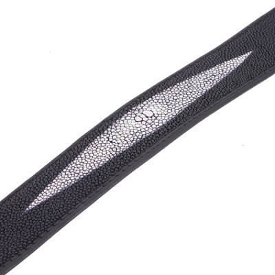 Dây nịt nam da cá đuối Huy Hoàng màu đen HT4501-02-03-04