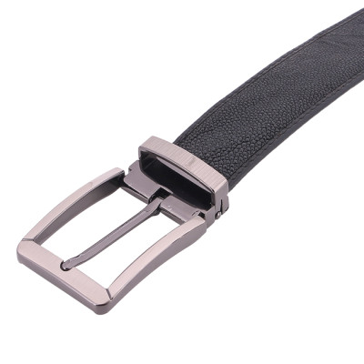 Dây nịt nam da cá đuối Huy Hoàng màu đen HT4501-02-03-04