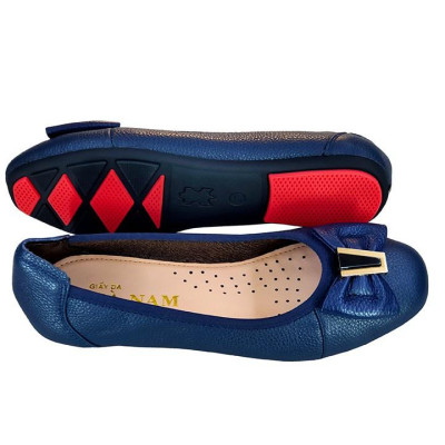 Giày Nữ Búp Bê Đế Bệt Da Bò Thật TiTi ĐÔ Cao Cấp GBBN2047d