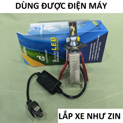 Đèn Pha LED Ô Tô - Xe Máy H4 36W 3 Nhiệt Màu AUTO:  Siêu Sáng 36W Loại Tốt