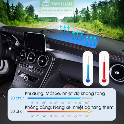 Thảm taplo xe ô tô da carbon Tâm Luân chống nắng và chống nóng không thấm nước (26 dòng xe - đời xe)