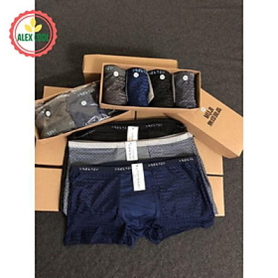 hộp 4 quần sịp quần lót nam cao cấp thông hơi thoáng khi alex cool