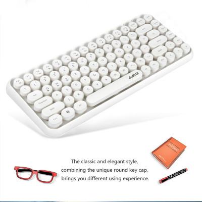 Bàn phím Bluetooth Ajazz 308i Nắp phím tròn 10m Kết nối Bluetooth 84 Phím cho Windows 2000, Windows XP, Windows ME