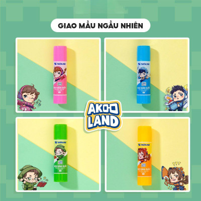 Keo Khô Dán Giấy - Nhân Vật Akooland Thế Giới Học Cụ Thần Kỳ - Thiên Long G-026/AK - Màu Vàng