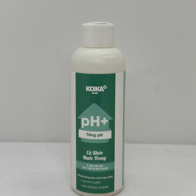 KOIKA pH+ ( chai 105ml) VI SINH ĐẶC BIỆT GIÚP TĂNG PH MÔI TRƯỜNG  CHUYÊN DÙNG CHO CÁ VÀ TÉP CẢNH