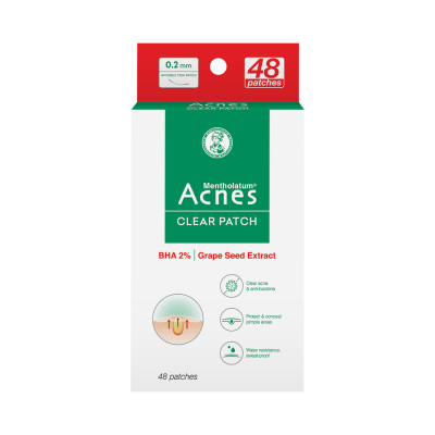 Miếng dán mụn giúp giảm mụn sưng viêm Acnes Clear Patch (48 Miếng)