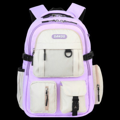 Balo Học Sinh Thời Trang SAKOS STORMY - Thiết Kế Đơn Giản, Siêu Nhẹ - Hàng Chính Hãng