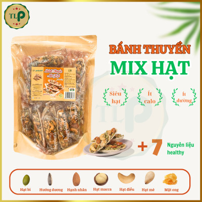 BÁNH THUYỀN MIX HẠT TÂN LỘC PHÁT COMBO 2 BỊCH - MỖI BỊCH 500G