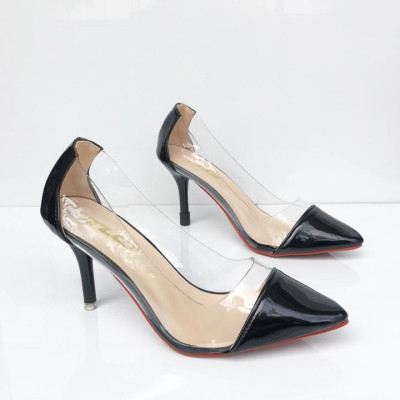 Giày nữ da bóng cao gót hot trend  trẻ trung năng động 21366