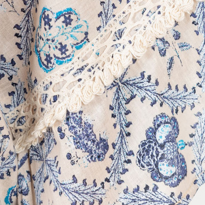 Đầm Boho Phối Ren Cotton Isla Bonita