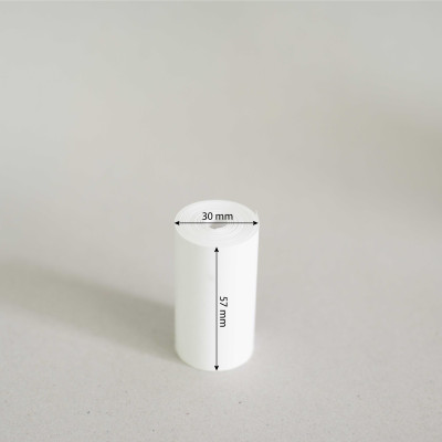Giấy in nhiệt K57 x 30mm không lõi - thùng 200 cuộn