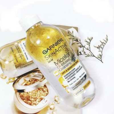 Nước làm sạch và tẩy trang cho mọi loại da Garnier Micellar Water 125ml - 400ml 