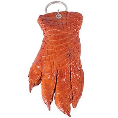 Móc khóa da cá sấu Huy Hoàng nguyên màu vàng HC8274