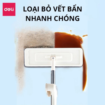 [KÈM CHẬU] Cây lau nhà tự vắt thông minh chổi lau nhà xoay 360 độ tiện lợi, siêu sạch cho phòng khách phòng ngủ