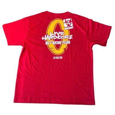 Áo thun tay ngắn màu đỏ Live HardCore Mutant