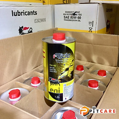 Nhớt Eni Scooter 5W40 JASO MA2 Chai 1L2 Cho Vespa Full Tổng Hợp Chạy Cực Êm