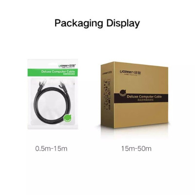 Ugreen UG20162NW102TK 5M màu Đen Cáp mạng LAN CAT6 UTP - HÀNG CHÍNH HÃNG