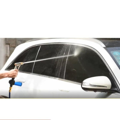  Bộ dây vòi xịt nước rửa xe, tưới cây . tăng áp 3 lần, loại 3m, 5m 206701-3 đầu đồng,cút nối nhựa vàng+ tặng đai