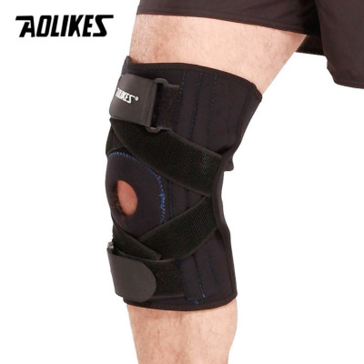 Đai bảo vệ đầu gối AOLIKES A-618 lò xo đàn hồi trợ lực hỗ trợ dây chằng khớp gối sport knee pad