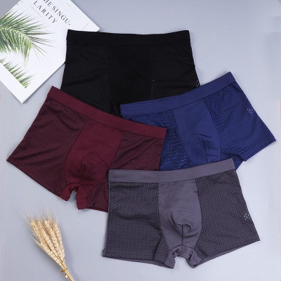 Combo 5 Quần Lót Đùi Nam Boxer Lưới Thông Hơi 6028 – Mát Lạnh, Thoáng Khí