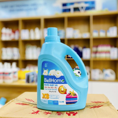 Nước Giặt Xả Công Nghệ Sinh Học Bell Home Xanh Hương Ban Mai 3,6KG