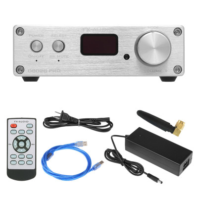 FX-Audio D802C PRO Audio Power Amplifier Wireless Bluetooth 4.2 Support APTX NFC USB /AUX/Optical/Coaxial Pure Digital