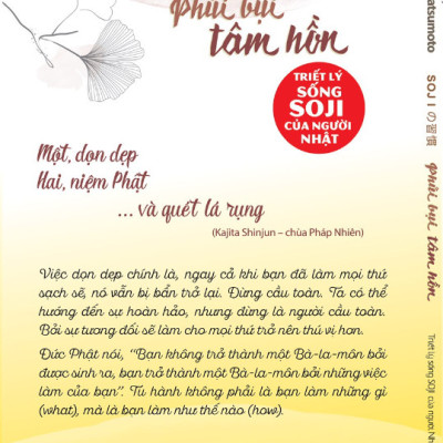 PHỦI BỤI TÂM HỒN - Triết Lý Sống SOJI Của Người Nhật - Shoukei Matsumoto - Trương Hoàng Lan dịch - (bìa mềm)