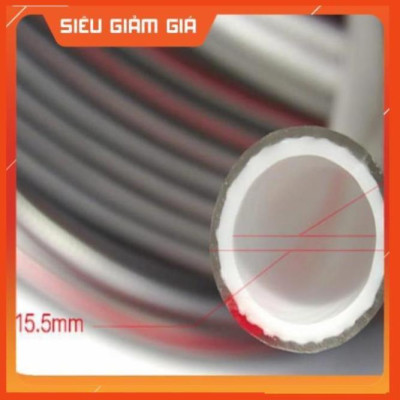 Bộ dây vòi xịt nước rửa xe, tưới cây . tăng áp 3 lần, loại 15m 206236 đầu đồng,cút,nối vàng+ tặng đai