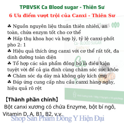 TPBVSK Caxni dành cho người tiểu đường - Thiên Sư