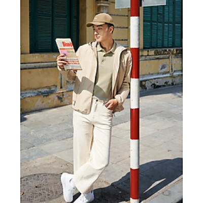 Áo khoác gió có nón và dây kéo. Form Regular - ROUTINE 10F24WJA004 | ROUTINE CÀ MAU