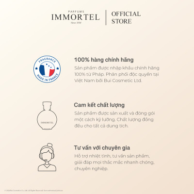 Nước Hoa Nam IMMORTEL N°8 - Eau de Parfum 60mL Nhập Khẩu Chính Hãng Pháp
