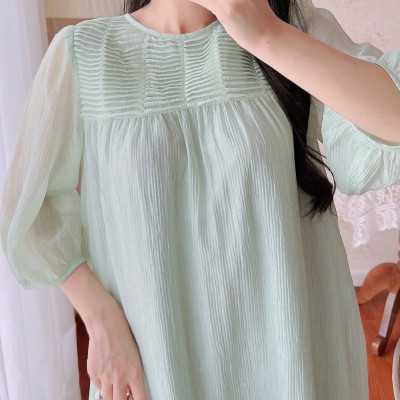 De Leah - Đầm Suông Đuôi Cá Xếp Li Ngực - Thời Trang Thiết Kế