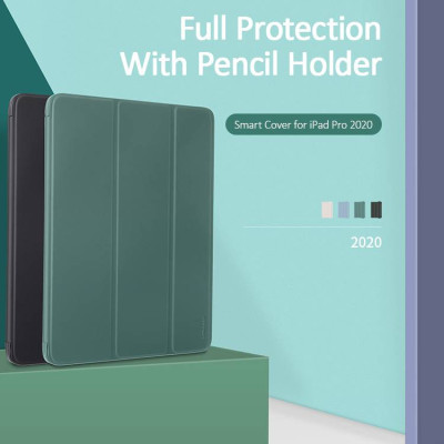 Bao da chống sốc cho iPad Pro 11 2021 Chip M1 / iPad Pro 11 2020 hiệu USAMS US-BH589 có ngăn đụng bút (nắp gập hít nam châm, thiết kế siêu mềm mịn trang bị Smartsleep) - hàng nhập khẩu