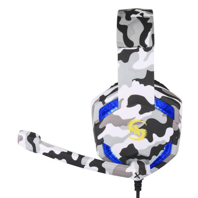 Tai nghe chơi game KUBITE T176 3.5mm + USB âm lượng micrô có thể điều chỉnh cho máy tính xách tay PC 