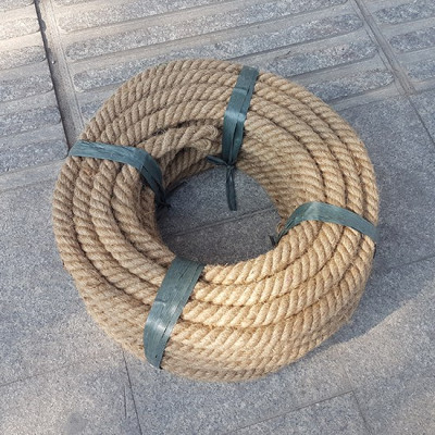 Cuộn dây thừng kéo co sợi đay dài 25m, đường kính 2cm - 2,7cm - 3cm sử dụng cho trò chơi tại các cơ quan, trường học.