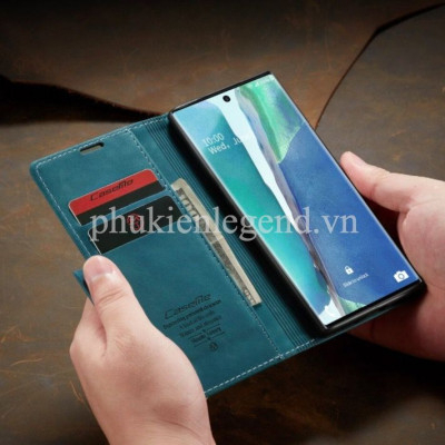 Bao da dạng ví dành cho Samsung Galaxy Note 20 Ultra hiệu caseme chống sốc chống va đập bụi bẩn, có ngăn đựng tiền, đựng thẻ tiện dụng - Hàng chính hãng