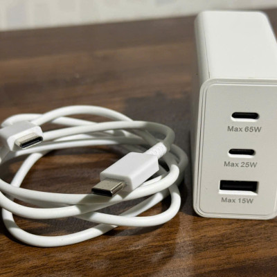 Bộ dây và củ sạc siêu nhanh samsung 65w type C, sạc 3 thiết bị cùng lúc, dùng cho Samsung S22, S22 Plus, S22 Ultra, S21/plus/ultra, Note 20/ultra, S20, Note 10/plus, S10/10plus, Note 9, S9/plus, Note 8, S8/plus - Hàng chính hãng