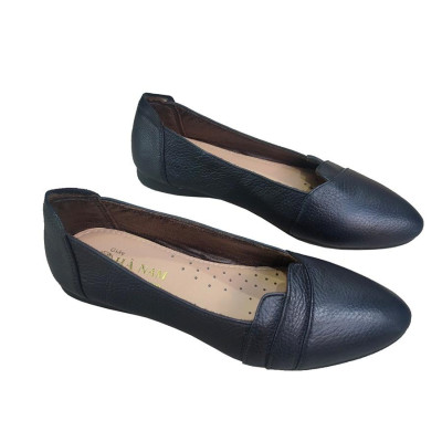 Giày Búp Bê Nữ Đế Bệt Da Bò Thật TiTi ĐÔ Cao Cấp GBBN2071