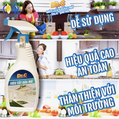 Nước Lau Bếp Đa Năng,Tẩy Xoong Nồi Siêu Sạch,Tẩy Dầu Mỡ Nhà Bếp,Tẩy Dầu Mỡ Máy Hút Mùi,Tẩy Bếp Từ Bếp Gas Dr.c 500ml