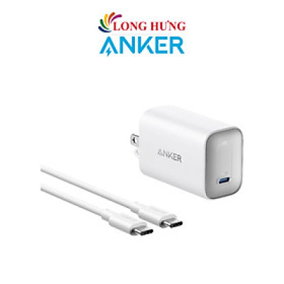Combo cốc sạc Anker Nano 1C 100W + Cáp USB Type-C to Type-C B2679 - Hàng chính hãng