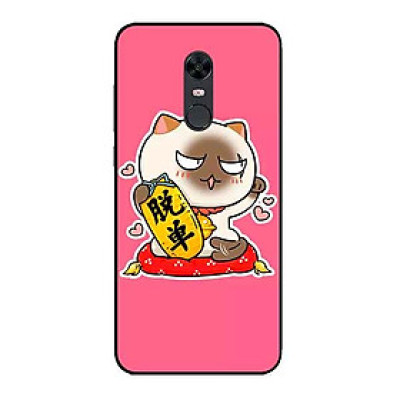 Ốp Lưng in cho Xiaomi Redmi 5 Mẫu Mèo May Mắn 8 - Hàng Chính Hãng
